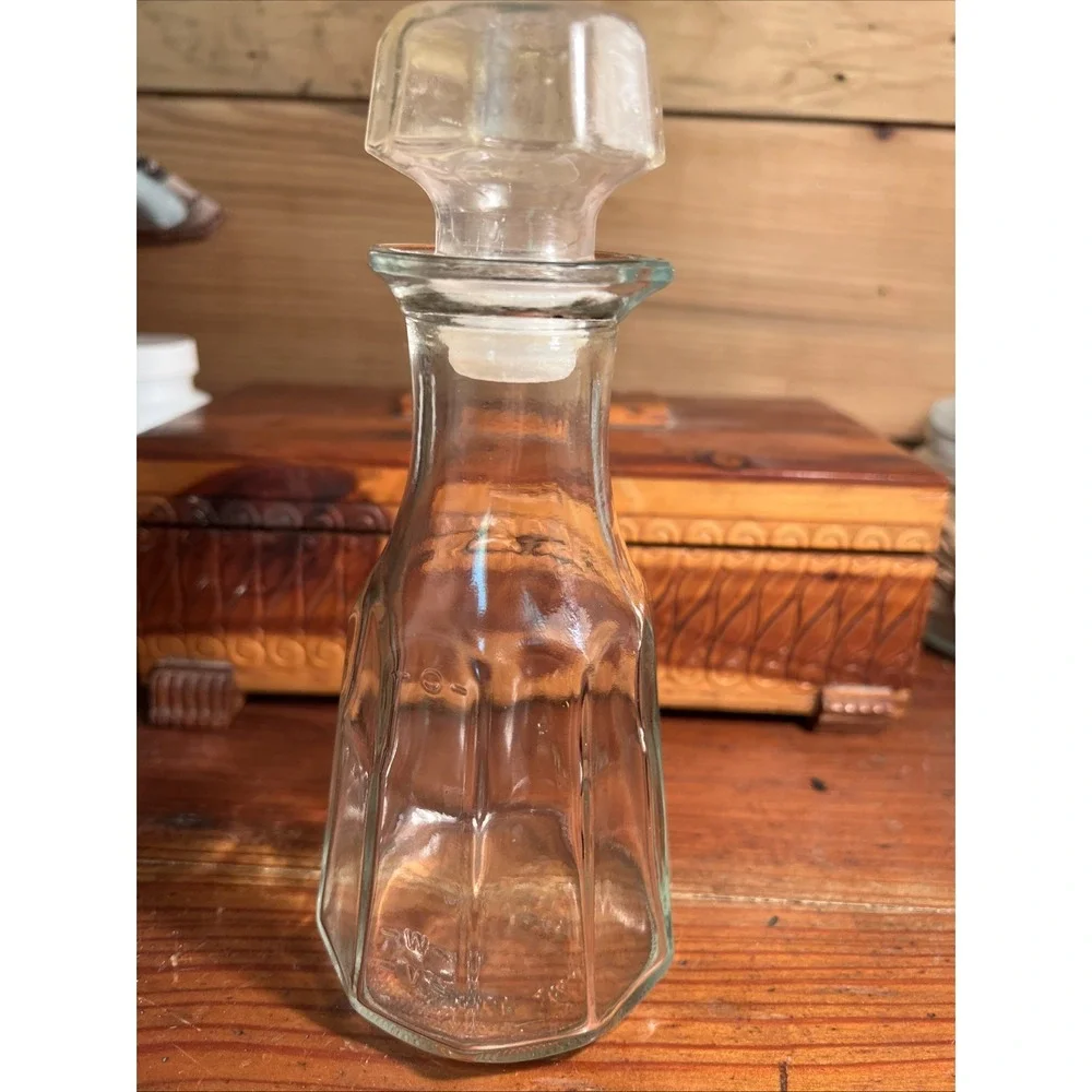 Vintage Good Seasons Oil and Vinegar jar  No Cracks Or Chips Clear Glass